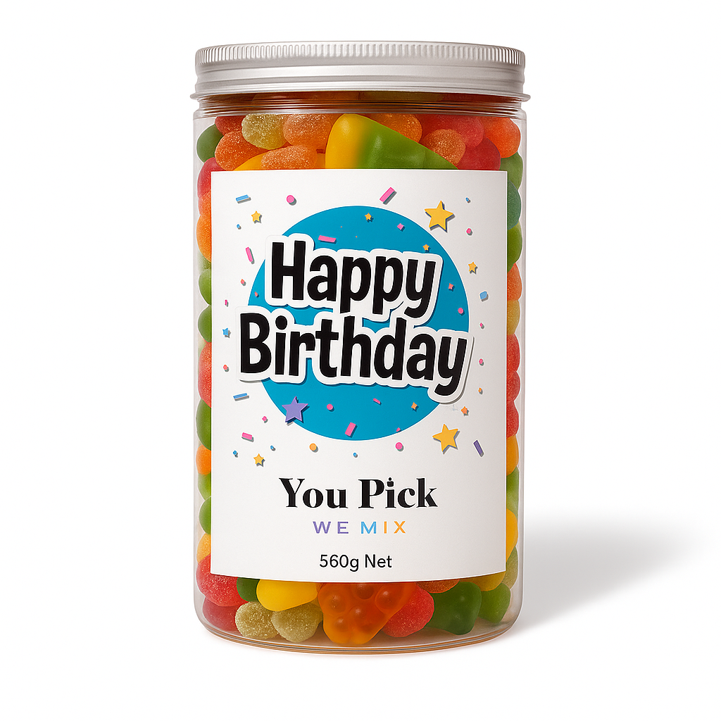Happy Birthday Medium Jar 700m