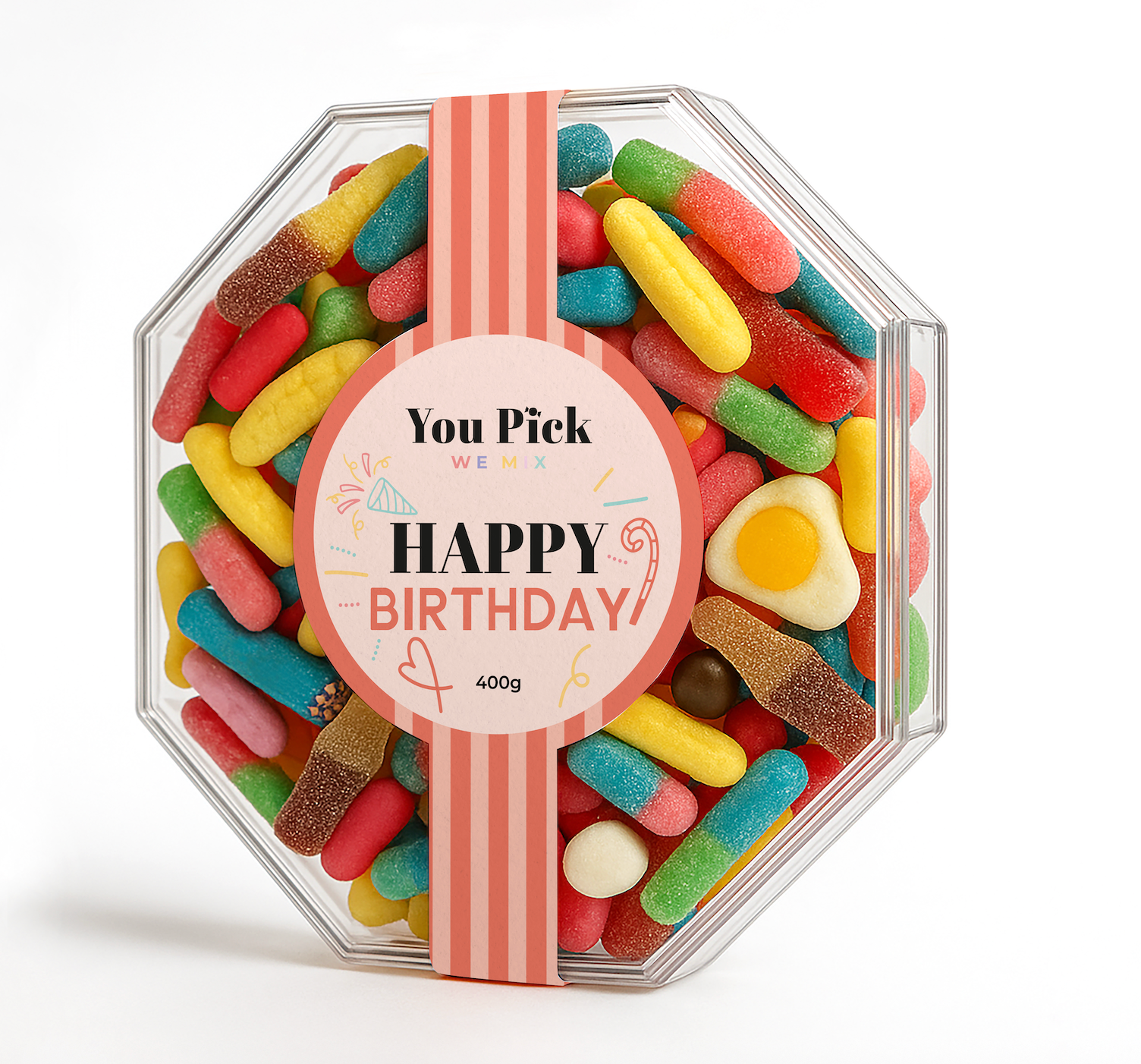 Happy Birthday Hex Jar